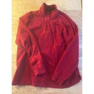 Ralph Lauren Polo Mens XL Red Knit Sweater Crew Neck Long Sleeve